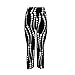 Toraway Sport Pants, Women High Waist Printed Sport Yoga Pants Stretch Cropped Leggings (Medium / 27, Black)