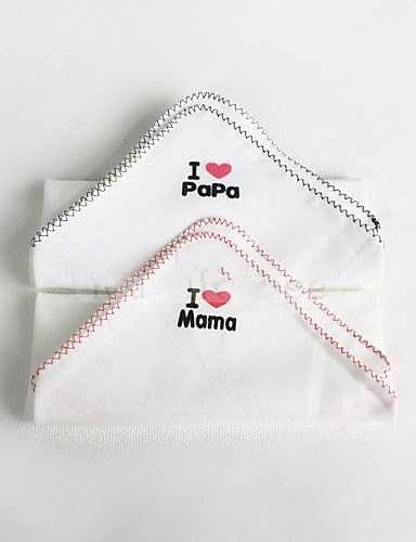 XNWP-2PC Pack Full Cotone morbido Asciugamano bambino 10" da 10" , nero