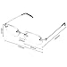 Rimless Reading Glasses Men & Women +1.5 (50-54 years), Mingus Metal Frame Eyewear Frameless Spectacle Vision Lens Unisex Type