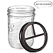 [Wide Mouth ONLY] SheeChung 2 Pack Mason Jar Toothbrush Holder Lid - Rustproof 304 Stainless Steel for Ball Mason Jar or Any Pint. Jar, Farmhouse Decor Bathroom Accessories Set - Bronze