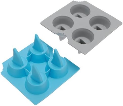 2 Pieces Silicone Shark Fin Ice Tray Cube Freeze Maker Chocolate Mould