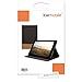 kwmobile Case for Sony Xperia Tablet Z4 - PU Leather and Canvas Protective Cover with Stand Feature - Anthracite Light Brown