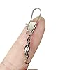 100pcs-Barrel-Swivel-with-Safty-Snap-Connector-Solid-Rings-Fishing-7-B