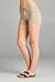 Emmalise Women's Summer Casual Stretchy Low Rise Booty Shorts, Black Khaki 2Pk, M