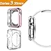 Apple Watch Case, UBOLE Scratch-resistant Flexible Lightweight Plated TPU Full Body Protective Case for iWatch Series 3, Series 2, series 1 (CLEAR+ROSE GOLD 38mm)