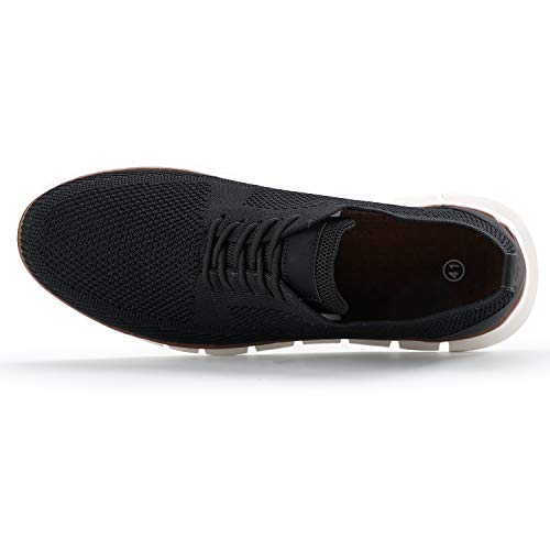 COOJOY Men's Mesh Wingtip Oxford Lace up Fashion Sneaker Lightweight