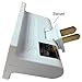 Electriduct 3 Outlet 2 Prong Polarized Lateral Swivel Wall Tap Adapter - 15 Amp, 125-Volt - White - 3 Pack