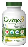 Ovega-3 Vegetarian Softgels, 500 mg, 60 Count