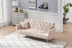 ERYE 3 in 1 Upholstered Futon Sofa Loveseat