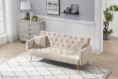ERYE 3 in 1 Upholstered Futon Sofa Loveseat