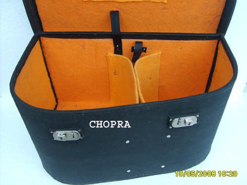 Copper Tabla Drum Set, Professional Decorative Bayan, Best Handmade Dayan with, Hammer, Cushions & Box - Thumbnail 2