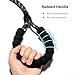 WePet Durable Dog Leash for Medium Large Dogs, Sturdy and Premium Quality Reflective Leashes, Supports Strong Pulling, Comfortable Padded Handle, 6 Feet Slip Rope Lead for Walking and Training, 2 Pack
