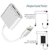 ebasy Lighting Adapter Compatible Phone X / 7 /8 / 7 Plus, 2-in-1 Lighting Splitter Adapter Dual Headphone Audio and Charge Adapter.(Compatible iOS 11, iOS 12 Later)-[White]