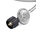 GASPRO 15FT Braided Propane Hose Regulator, Fit for Gas Grill, Propane Fire Pit, Propane Stove and More, Low Pressure, 3/8