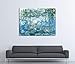 Wieco Art Water Lilies by Claude Monet Oil Paintings Flowers Reproduction Extra Large Modern Gallery Wrapped Giclee Canvas Prints Artwork Landscape Pictures on Canvas Wall Art for Home Decorations