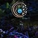 Innovative Solar Moon Garden Light Stake in Silver/Blue, Beautifully Lights Up Your Garden Up To 8 Hours primary