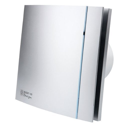 Envirovent Silent Extractor 4" 100MM Shutter & Adjustable Timer (Silver)
