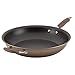 Anolon Advanced Hard Anodized Nonstick Frying Pan / Fry Pan / Hard Anodized Skillet with Helper Handle - 14 Inch, Brown,84121,Bronze