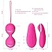 Ben Wa Balls Remote Control Vibrator Dual Kegel Balls 10 Speeds Remote Control Waterproof for Women Rechargeable Vaginal Vibrating Bullet for Bladder Control Pelvic Floor Tighten Clitorals Stimulato