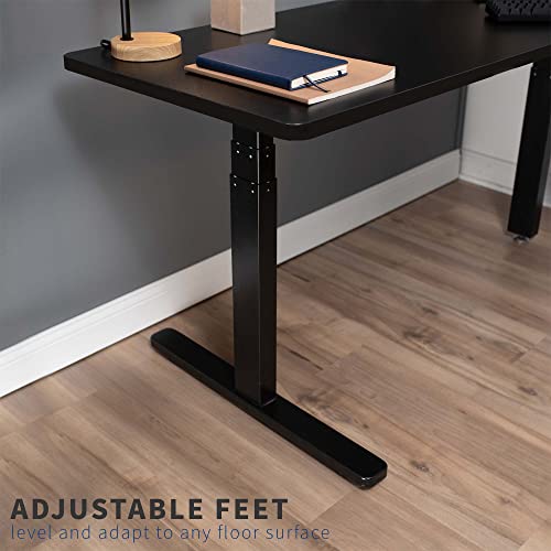 VIVO Electric Motor Height Adjustable Corner 3 Leg Standing Desk