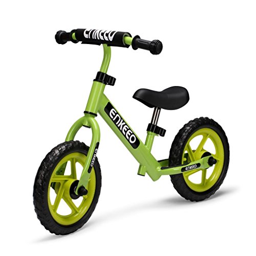 Cheap Enkeeo 12 Sport Balance Bike No Pedal Walking Bicycle with Carbon Steel Frame, Adjustable Hand...