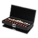 BQLZR Black PU Leather 2 Layers Bassoon Reed Box Reed Case for 20 Reed Hold Strong Against Moisture