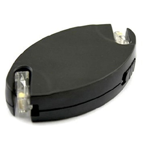 8Ft Round Button Control Retractable Ethernet/Cat5/Rj45/Lan/Network Cable