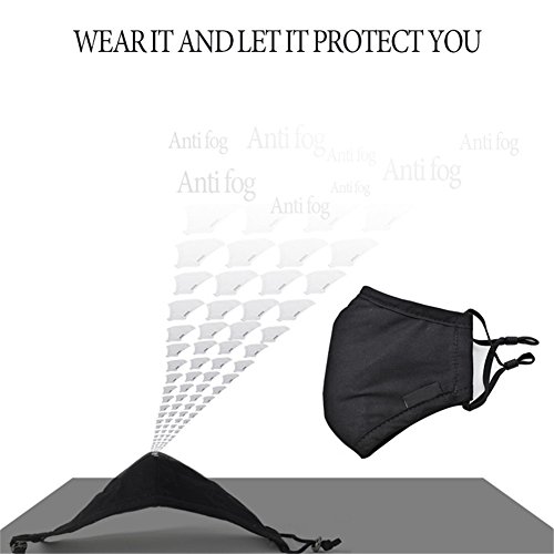 ZWZCYZ Masks Dust Mask Anti Pollution Mask PM2.5 4 Layer Activated Carbon Filter Insert Can Be Washed Reusable Masks Cotton Mouth Mask for Men Women (Large(Men's), Coffee Flower)