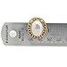 Sparkly Bride Clip On Earrings Simulated Pearl Oval Greek Key Gold Plated Women Fashion