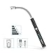 DigiHero Candle Lighter, Electronic Arc Long Lighter Safety Switch Lengthen 360° Flexible Neck LED Lights Battery Display USB Rechargeable Lighter, Kitchen Household Camping BBQ Firework (Black)