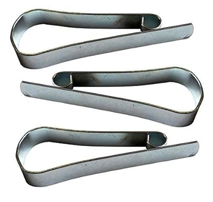 Preisjubel 6 x Fahrrad-Hosenklammer vernickelt, Hosenspange, Hosenclip, Fahrradspange