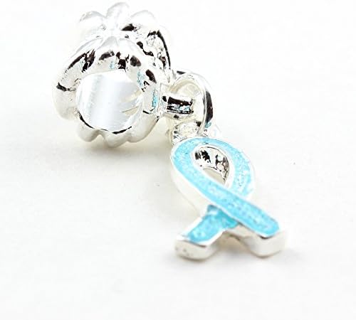 Light Blue Awareness Small Dangle Charm Fits Pandora Style Bracelets Buy 1 Give 1