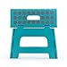 Kikkerland® Design Rhino II Folding Step Stool in Aqua