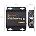 HDMI Extender Neoteck 60m HDMI Repeater with 2 Port HDMI Splitter Loop IR Remote 1080P HDMI Ethernet Network Extender over Single RJ45 Cat6 Cat7 Cables for PC DVD Sky HD Box PS3 PS4 Satellite Box