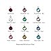 Swarovski Birthstone Crystal 6mm on Jumpring