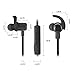 Jarv NMotion EXCEL Sport Wireless Earbuds. Sweatproof and Water Resistant Durable In-Ear Bluetooth Earbud Running Wireless Headphones with Premium HD Sound - Black