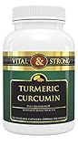 Vital & Strong Turmeric Curcumin with Black Pepper Organic Supplement Contains Bioperine a Natural Antioxidant for Quality Absorption Curcuminoids, 120 Capsules