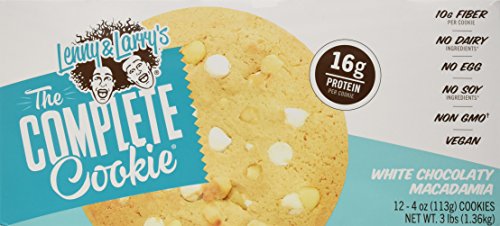 Lenny & Larry's The Complete Cookie, White Chocolate Macadamia, 4 Ounce (Pack of 12)