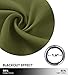 NICETOWN Olive Green Christmas Decoration Blackout Drape for Nursery, Fashion Thermal Insulated Blackout Room Darkening Curtain/Drapery with Ring Top (Single Panel, 42 by 63 inches, Olive Green)