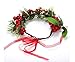 Christmas Flower Crown Headband Girls Wedding Floral Crown Artificial Pine Berry Flower Wreath Garland for Women Festival