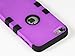 ULAK Case for iPod Touch 6 & 5th Generation, Anti Slip Anti-Scratch Silicone Case Shockproof Protective Cover with Hybrid High Soft Silicone + Hard PC Case (Purple)