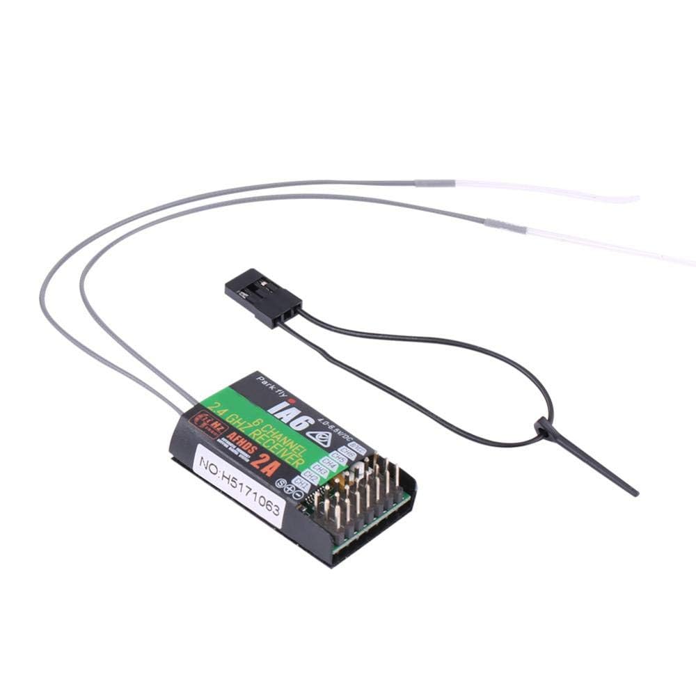 Dilwe RC Receiver, 2.4GHz 6 Channels High sensitivity Remote Control Frequency Receiver RC Accessory for FS-I6Model aircraft fittings
