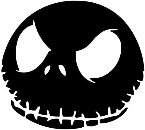 Jack Skellington Car Decal / Sticker (4", Black)