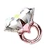 STOBOK 2pcs diamond ring balloons ring shape foil balloons romantic wedding bridal shower anniversary engagement party decoration - large size (rose gold)