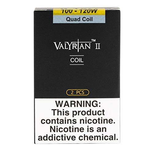 Uwell® Valyrian 2 Coils UN2 0.32Ω/ UN2-2 0.14Ω/ UN2-3 0.16Ω/ Quadruple 0.15Ω Pack of 2 Coils No Nicotine TPD Compliant (Pack of Quadruple Coil 0.15Ω 100-120W)