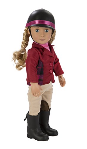 Our Generation Lily Anna Poseable Deluxe Doll Set with Riding Outfit, Award Ceremony Outfit, and "Adventure At Shelby Stables" Storybook