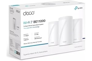 TP-Link Deco BE11000 Multi-GIG Whole Home MESH WI-FI 7 System 3-Pack - White
