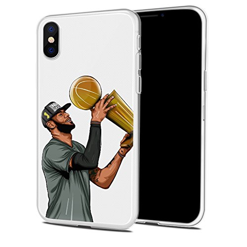 iPhone X Basketball Silicone Protective Transparent Thin Case (17)