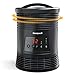 Honeywell HHF370B 360 Degree Surround Fan Forced Heater with Surround Heat Output Charcoal Grey Energy Efficient Portable Heater with Adjustable Thermostat & 2 Heat Settings , Black