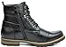 Bruno MARC PHILLY-5 Men's Formal Classic Cap Toe Vintage Laced Up Side Zipper Military Combat Boots Black Size 9.5